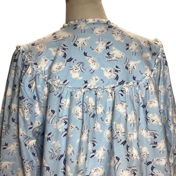 Lanz Of Salzburg Playful Kittens Cat Flannel Nightgown Women’s Small - Picture 5 of 12